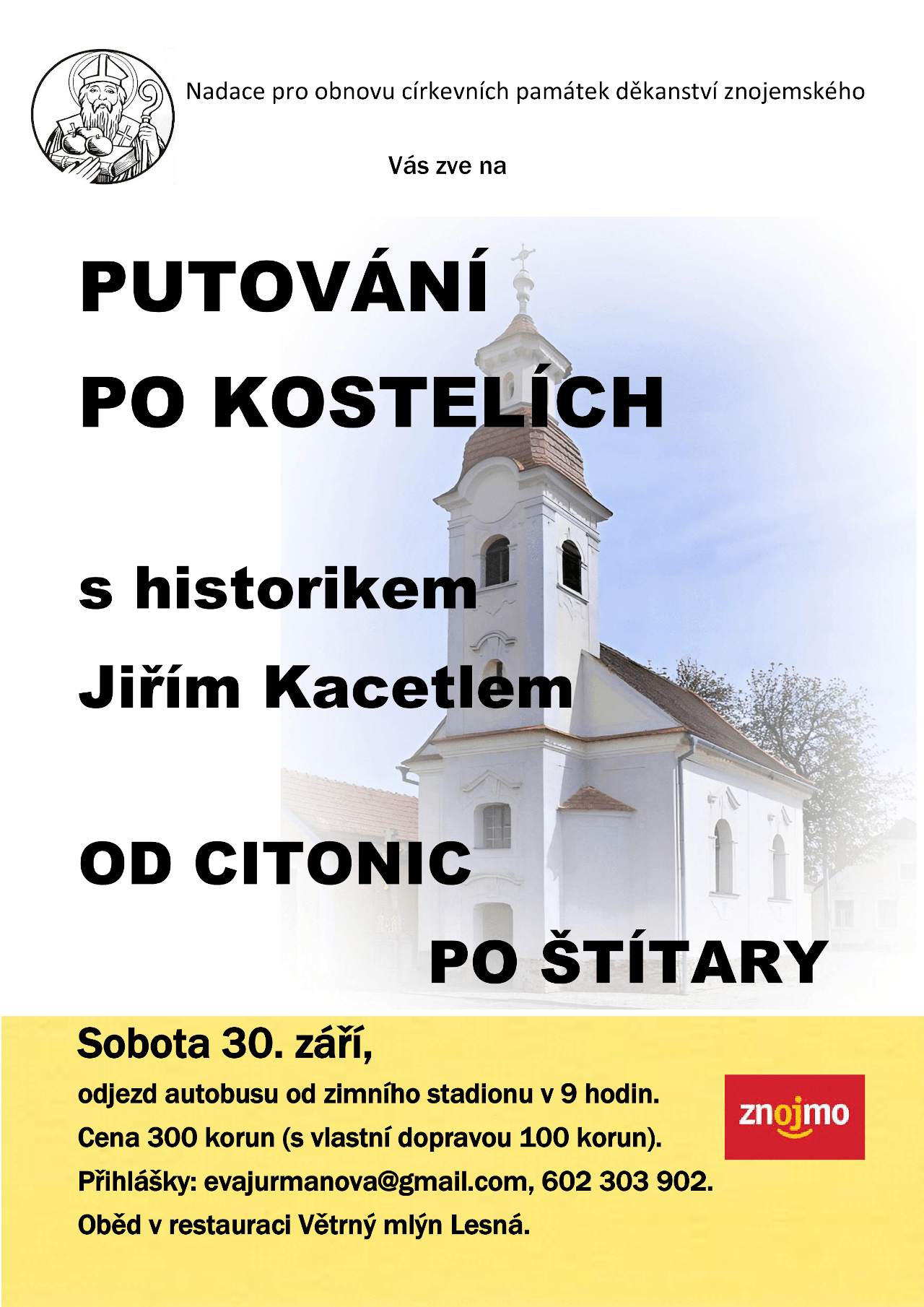 Putování po kostelích s historikem Jiřím Kacetlem